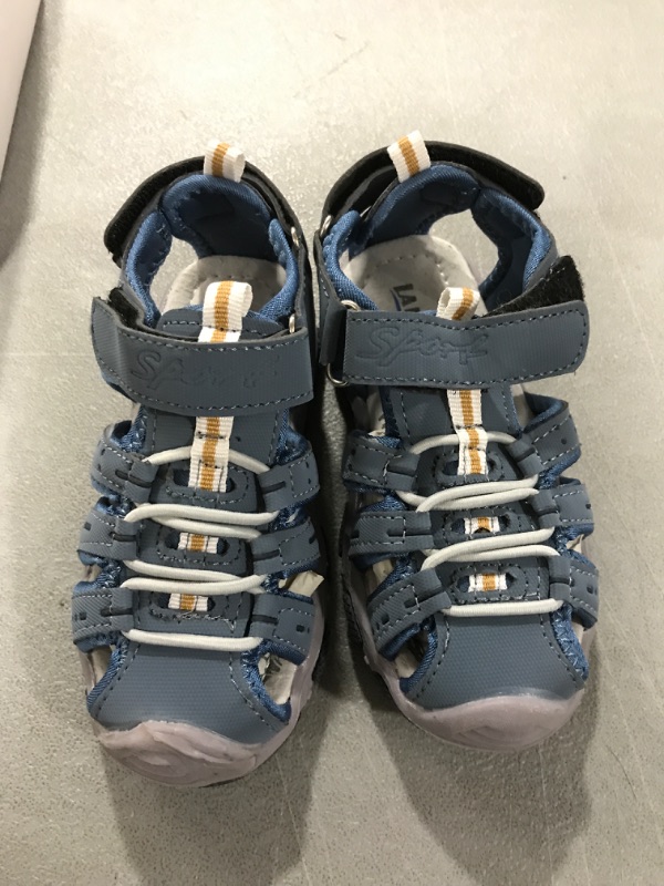 Photo 2 of [Size Toddler 9.5/10]  Children's Boys Girls Outdoor Sport Shoes Closed Toe -Blue/Grey