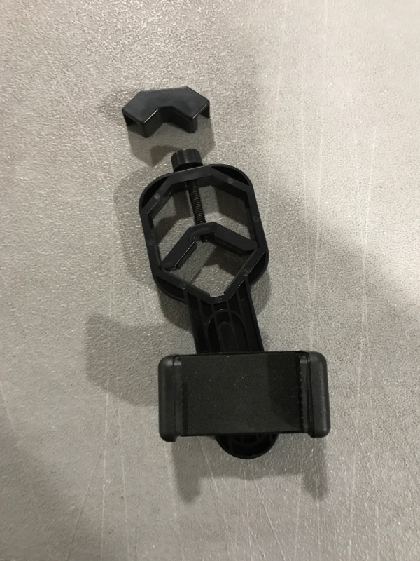 Photo 2 of Vankey Cellphone Telescope Adapter Mount, Universal Phone Scope Mount, Work with for Spotting Scope, Telescope, Microscope, Monocular, Binocular, for iPhone, Samsung, HTC, LG and More