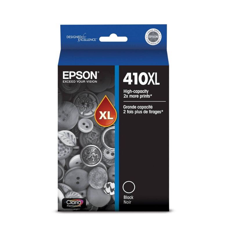 Photo 1 of Epson 410XL Single Ink Cartridge - Black (T410XL020-CP)

