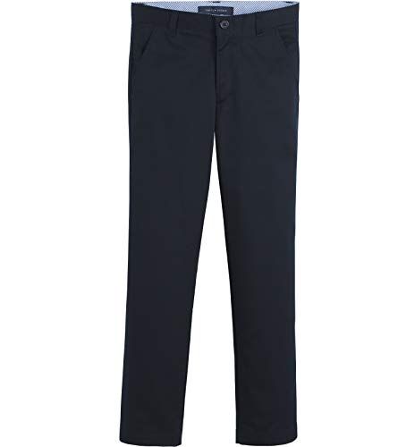 Photo 1 of [Size 7 Slim] Tommy Hilfiger Flat Front Twill Blend Dress Pants, Kids School Uniform , Navy
