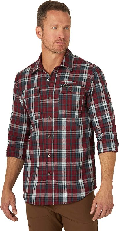 Photo 1 of ATG by Wrangler Men's Long Sleeve Eco Utility Flannel Shirt SIZE XL