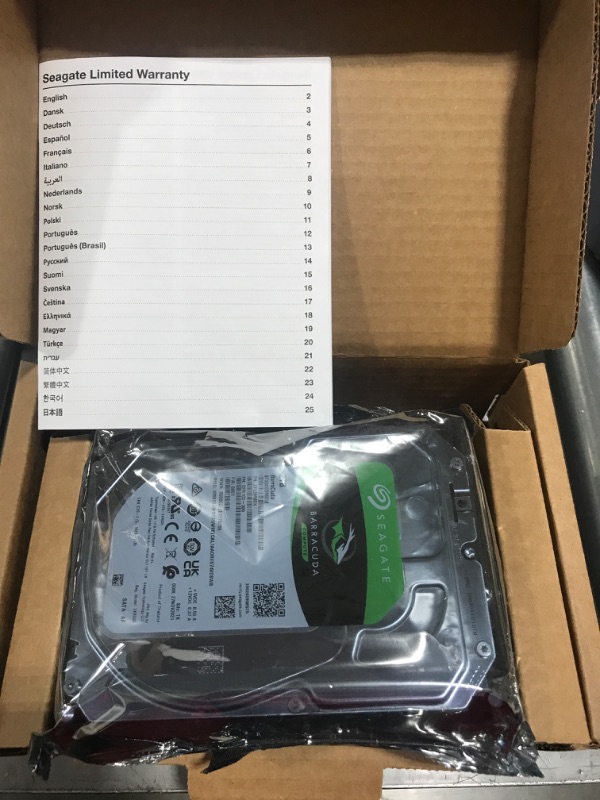 Photo 2 of Seagate Barracuda 2TB Internal Hard Drive HDD–3.5 inch SATA 6Gb/s 7200 RPM Cache