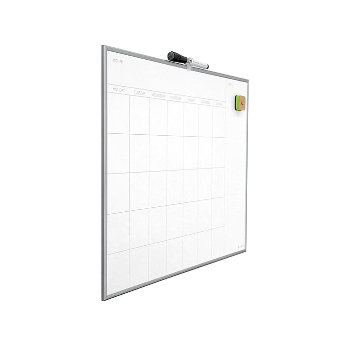 Photo 1 of U Brands Magnetic Dry-Erase Whiteboard, Aluminum Frame, 2' x 1' (361U00-01)
