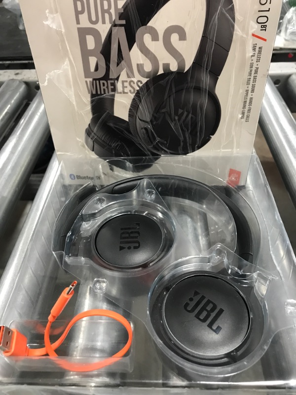 Photo 2 of JBL Tune 510BT: Wireless On-Ear Headphones with Purebass Sound - Black