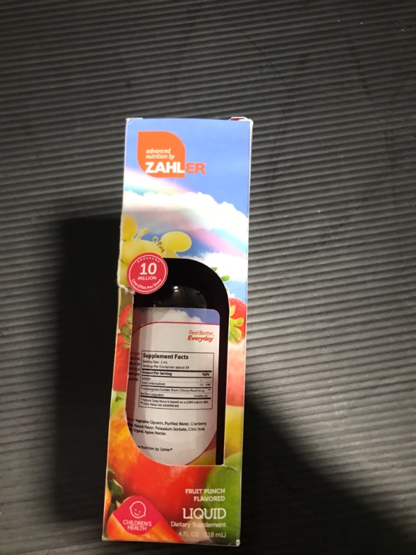 Photo 2 of EXP 5 / 24 Zahler Kidophilus Liquid, Advanced Kids Probiotic, Liquid Probiotics for Kids, Great Tasting Kids Probiotics Drops, 4OZ