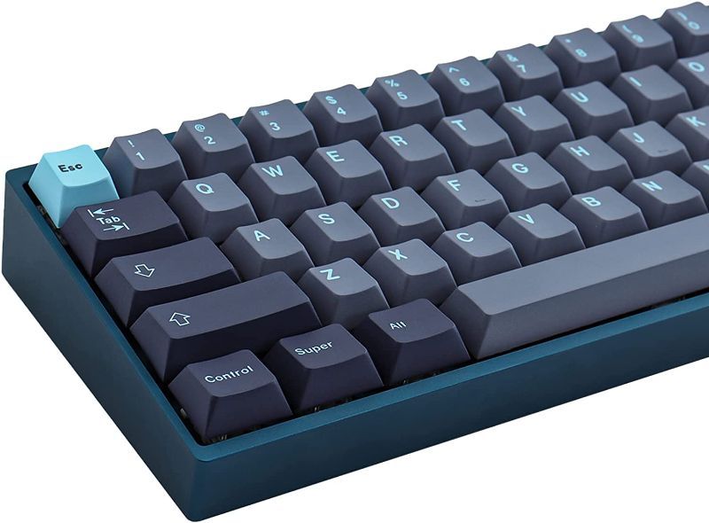 Photo 1 of PBT Keycaps 127 Keys Modern Dolch Custom Keycaps Dye-Sublimation PBT Keycap Set Cherry Profile for Cherry Gateron MX Switches Mechanical Keyboard US and UK Layouts