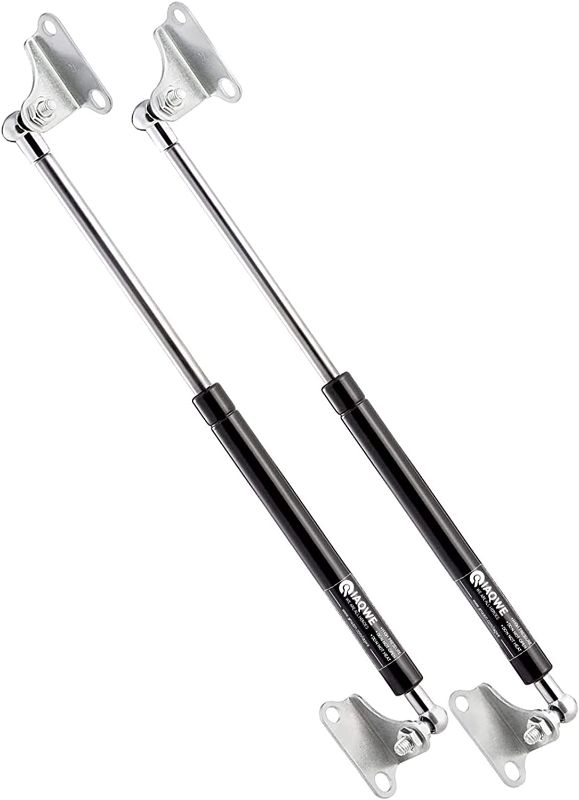 Photo 1 of 20 Inch 200Lb/889N Gas Struts Spring Shocks with L-Type Mount Brackets for Queen King RV Bed Murphy Bed Heavy-Duty Tool Box Cabinet Trap Door Floor Hatch Lid Truck Canopy Cover Trailer 2pcs by IAQWE
