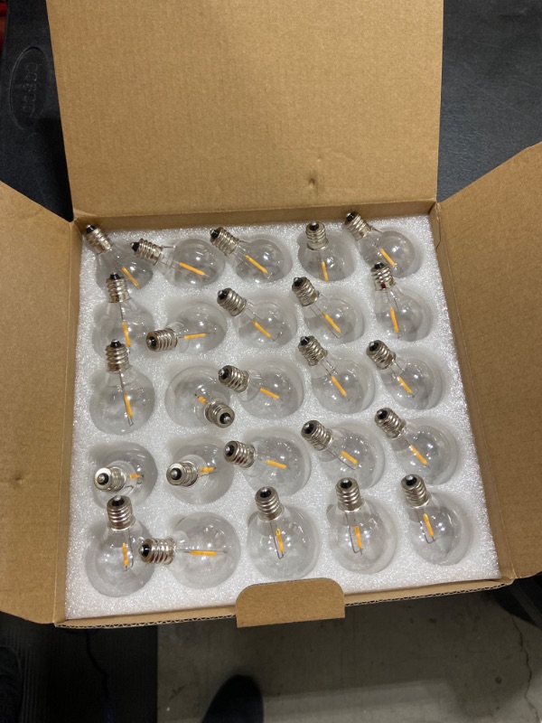 Photo 2 of 25 Pack Shatterproof G40 Led Replacement Bulbs