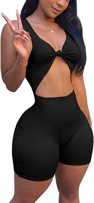 Photo 1 of Adogirl Womens V Neck Jumpsuits Sleeveless Bidriff-Baring Bodycon Sexy Outfit Nightout Club Shorts
SIZE S