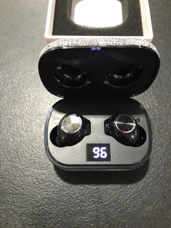 Photo 2 of TWS earbuds stereo Bluetooth low latency ergonomic design universal for mobile phones and tablets- left earbud doesn't work 
