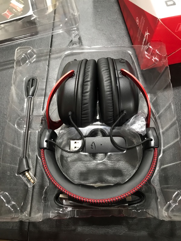 Photo 1 of HyperX Cloud II Wireless - Gaming Headset for PC, PS4/PS5, Nintendo Switch, Long Lasting Battery Up to 30 Hours, 7.1 Surround Sound, Memory Foam, Detachable Noise Cancelling Microphone, Mic Monitoring
