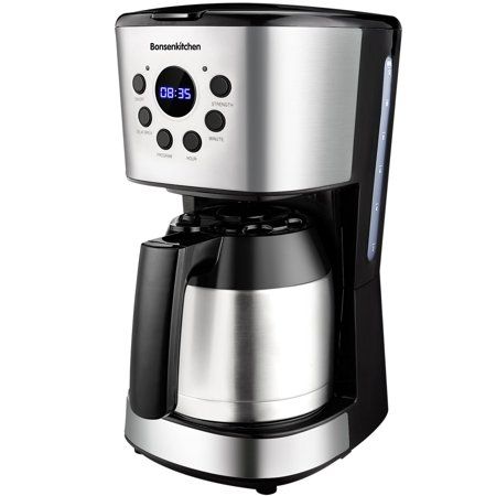 Photo 1 of Bonsenkitchen CM8004 10-Cup Programmable Coffee Maker with 50 Oz Thermal Carafe Coffee Pot
