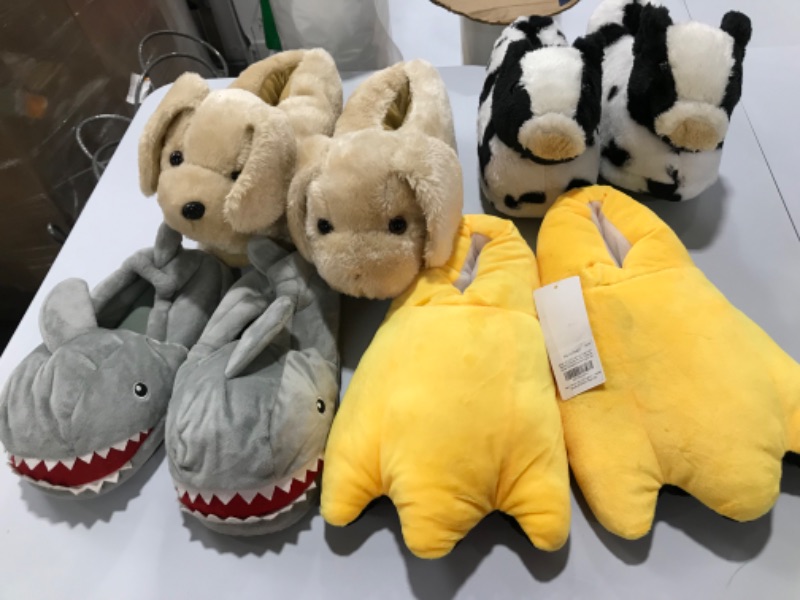 Photo 1 of Adult Unisex Cosplay Slippers. VARIOUS SIZES AND STYLES! Bundle of 4