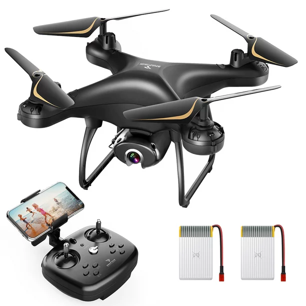 Photo 1 of Snaptain SP650 Drones with 2K Camera for Adults 2 Batteries Offer 24 Mins Flight Time Black
