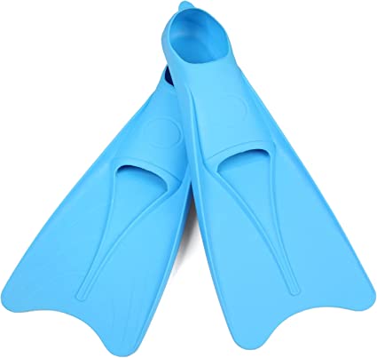 Photo 1 of Azuunye Long Swim Fins,Floating Flippers for Swimming,Training and Snorkeling, Youth Size for Kids, Boys, Girls, Young Men and Women, Size Medium (6-7)