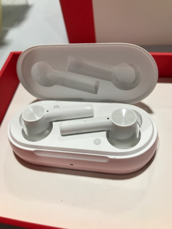 Photo 3 of OnePlus Buds Z - True Wireless in-Ear Earbuds with Charging Case, White – Fast Charging, Deep Bass, Comfortable and Lightweight, IP55,Glossy White
