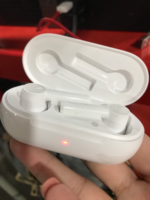 Photo 4 of OnePlus Buds Z - True Wireless in-Ear Earbuds with Charging Case, White – Fast Charging, Deep Bass, Comfortable and Lightweight, IP55,Glossy White
