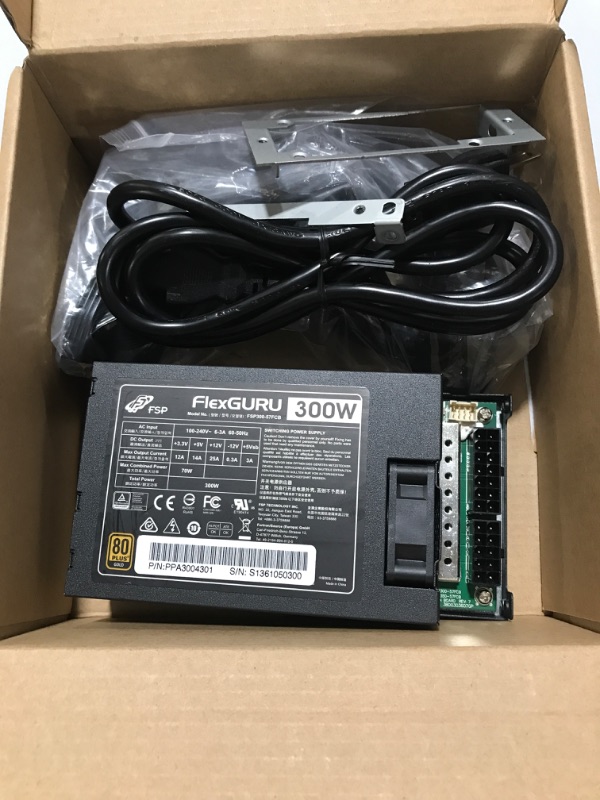 Photo 2 of 
FSP Mini ITX Solution/Flex ATX 300W Fully Modular Cable Management Efficiency 90% Full Range Active PFC Power Supply (FSPFSP300-57FCB) Flex Guru 300W 
