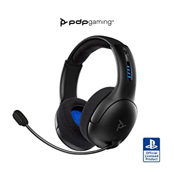 Photo 1 of PDP Gaming LVL50 Wireless Stereo Headset With Noise Cancelling Microphone: Black - PS5/PS4
