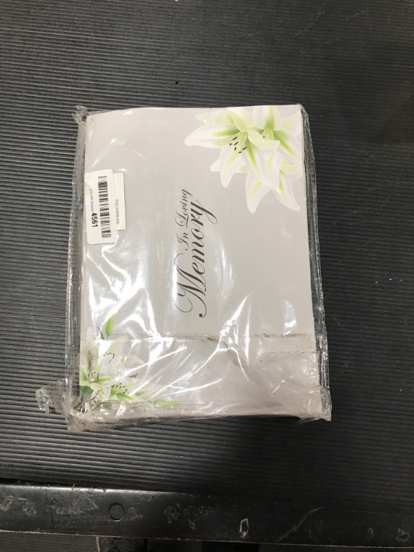 Photo 2 of Customoffi Funeral Guest Book – Best for Memorial Service, Registry Book, Condolence and Bereavement Book – Classic and Elegant with 15 Sheets for Names and Memories