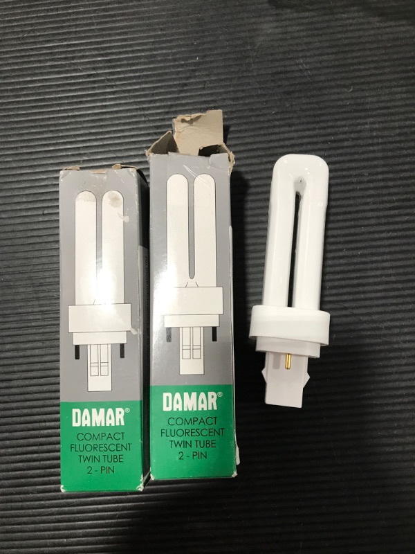 Photo 2 of 13 Watt Quad Tube Fluorescent Lamp with GX23-2, 2 Pin Base by Lumenivo - 3000k Soft White U Shaped Compact Fluorescent Bulbs 2 Pin - PLC 13w 2 Pin Double Tubes CFL with 810 Lumens Output - 2 Pack (B092CBVTP3)
