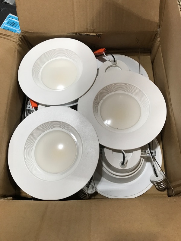 Photo 1 of Sunco Lighting 12 Pack 5/6 Inch LED Can Lights Retrofit Recessed Lighting, Selectable 2700K/3000K/3500K/4000K/5000K Dimmable, Baffle Trim, 13W=75W, 1050 LM, Replacement Conversion Kit, UL Energy Star (B096H32HR9)
