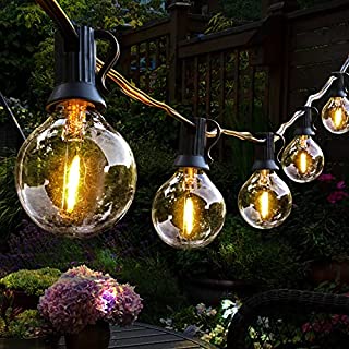 Photo 1 of 100Feet Outdoor String Lights LED,Shatterproof G40 Edison Outdoor Patio String Lights Pergola UL Listed Waterproof Outside String Lights Commercial Lighting Backyard Bistro Party Decor (B092D3ZL2K)
