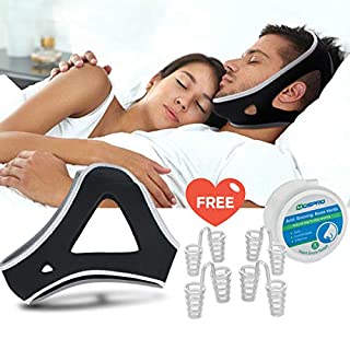 Photo 1 of Anti Snoring Chin Straps,Ajustable Stop Snoring Solution Snore Reduction Sleep Aids with Nose Vent,Anti Snoring Devices Snore Stopper Chin Straps for Men Women Snoring Sleeping Mouth Breathers (B07Q3G9TQJ)
