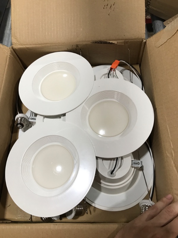 Photo 2 of Sunco Lighting 12 Pack 5/6 Inch LED Can Lights Retrofit Recessed Lighting, Baffle Trim, Dimmable, 4000K Cool White, 13W=75W, 1050 LM, Damp Rated, Replacement Conversion Kit, UL Energy Star (B07S96H9PJ)
