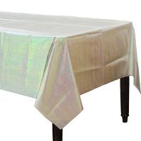 Photo 1 of 4 COUNT 54 x 108" Irridescent Table Cover - Spritz™

