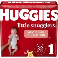 Photo 1 of BUNDLE OF 6 Huggies Little Snugglers Baby Diapers 33 PACK SIZE 1 