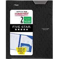 Photo 1 of 24 PACK Five Star 2 Pocket Plastic Folder with Prongs
