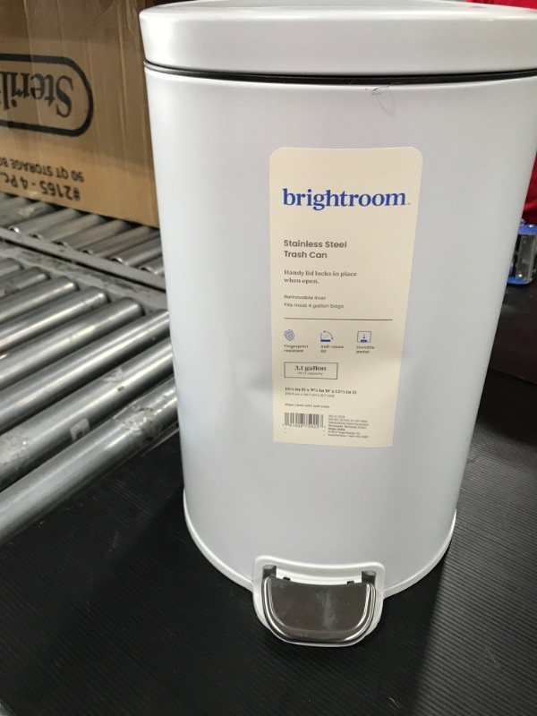Photo 1 of 12L Round Step Trash Can - Brightroom™

