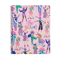 Photo 1 of 6 PACK College Ruled 1 Subject Spiral Notebook Be Yourself! - greenroom

