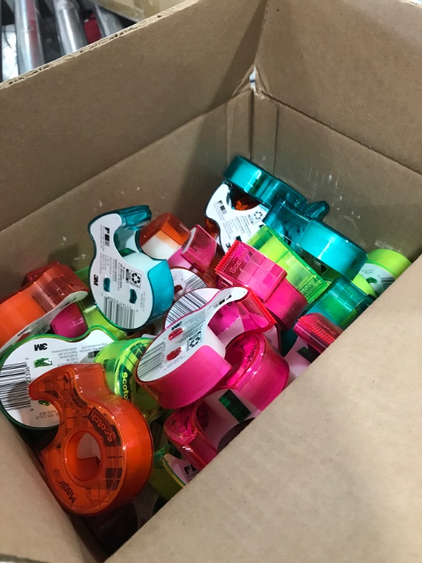 Photo 2 of 48 PACK Scotch Magic Tape Dispenser Assorted Colors