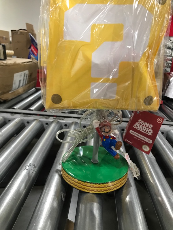 Photo 2 of 14" Nintendo Super Mario Block Table Lamp

