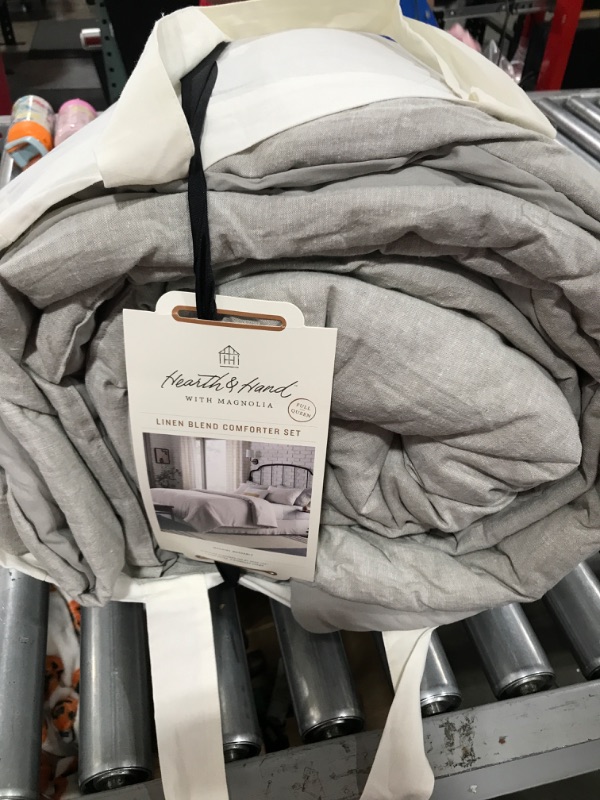 Photo 2 of  Linen Blend Comforter Set - Hearth & Hand™ with Magnolia Full/Queen
