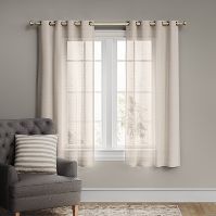 Photo 1 of 1pc Light Filtering Textured Weave Window Curtain Panel - Threshold™ 84"

