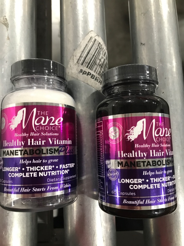 Photo 2 of 2 PACK The Mane Choice Manetabolism Plus Healthy Hair Vitamins - 60ct (EXP:05/2024)

