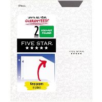 Photo 1 of *BUNDLE OF 24* Five Star 2 Pocket Plastic Folder WHITE
