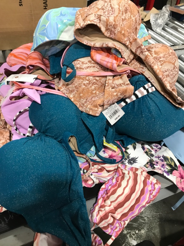 Photo 3 of BAG LOT OF WOMENS BATHING SUITS! *ALL BOTTOMS ARE SIZE L&XL* *TOPS VARY IN SIZE* (11 BOTTOMS, OVER 25+ TOPS)