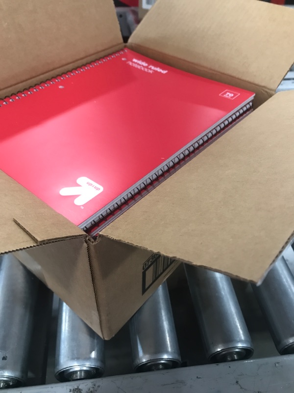 Photo 2 of 21 PACK! Wide Ruled 1 Subject Flexible Plastic Cover Spiral Notebook - up & up™ RED

