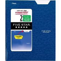 Photo 1 of 48 PACK! Five Star 2 Pocket Paper Folder with Prongs

