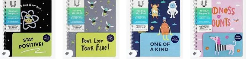 Photo 1 of 12 PACK! Wide Ruled 1 Subject Spiral Notebook Pocketful 80 page Positive Encouragement
