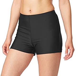 Photo 1 of BALEAF Women's Basic High Waisted Boy Short Swim Bikini Tankini Bottom with Liner Black Size XL