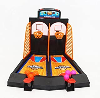 Photo 1 of Avtion One or Two Player Desktop Basketball Game Best Classic Arcade Games Basket Ball Shootout Table Top Shooting Fun Activity Toy For Kids Adults Sports Fans - Helps Reduce Stress