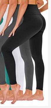 Photo 1 of 6 Pack High Waisted Leggings for Women - Buttery Soft Workout Running Yoga Pants SIZE SMALL-MEDIUM 