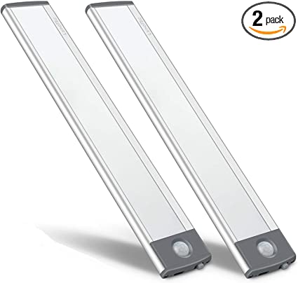 Photo 1 of 30-LED Motion Sensor Cabinet Light,Magnetic Motion Activated Light,Under Counter Closet Lighting, Wireless USB Rechargeable Kitchen Cupboard Night Lights,Motion Activated Light Bar-2Pack