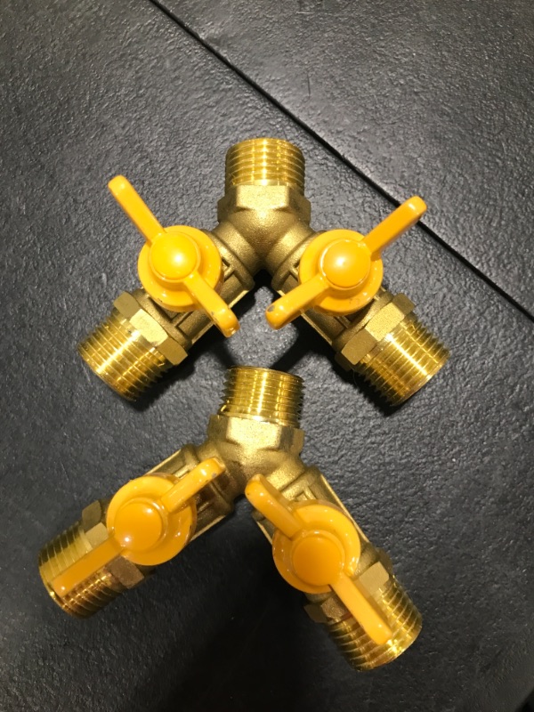 Photo 1 of 2 PACK GARDEN HOSE SPLITTER GOLD 