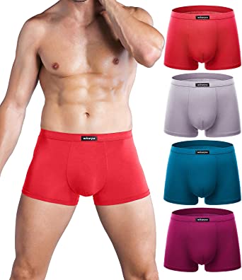 Photo 1 of 5 PACK wirarpa Men's Breathable Modal Microfiber Trunks Underwear Covered Band Multipack SIZE 3XL 